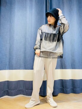 「Samansa Mos2 blue（サマンサモスモスブルー）のアイテム（帽子）」を使った、サトウさん（レディース・156cm）の冬コーディネート