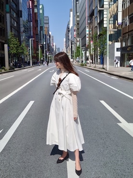 「シースルー」｜「アイテム（バレエシューズ）」を使った、maikoさん（レディース・170cm）の春コーディネート
