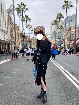「NANO universe（ナノユニバース）のアイテム（マウンテンパーカー）」を使った、maikoさん（レディース・170cm）の春コーディネート