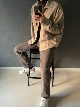 「GU（ジーユー）のアイテム（スウェット）」を使った、gaiさん（メンズ・169cm）の秋コーディネート