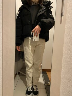 「one way（ワンウェイ）のアイテム（スウェット）」を使った、ano15sugar15さん（レディース・163cm）の冬コーディネート
