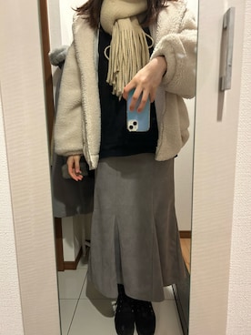 「reca（レカ）のアイテム（その他アウター）」を使った、ano15sugar15さん（レディース・163cm）の冬コーディネート