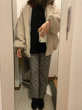 「reca（レカ）のアイテム（その他アウター）」を使った、ano15sugar15さん（レディース・163cm）の冬コーディネート