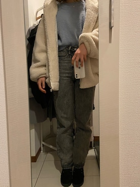 「reca（レカ）のアイテム（その他アウター）」を使った、ano15sugar15さん（レディース・163cm）の冬コーディネート