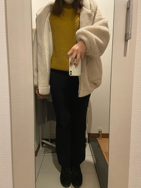 「reca（レカ）のアイテム（その他アウター）」を使った、ano15sugar15さん（レディース・163cm）の冬コーディネート