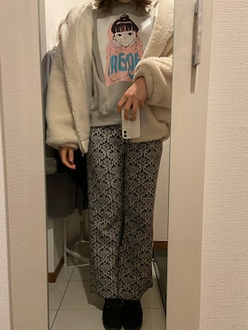 「reca（レカ）のアイテム（その他アウター）」を使った、ano15sugar15さん（レディース・163cm）の冬コーディネート