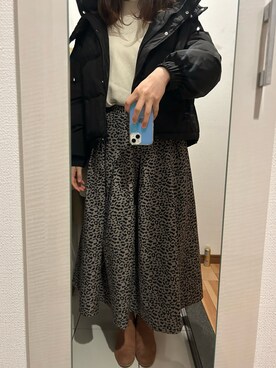 「H&M（エイチ・アンド・エム）のアイテム（ブーツ）」を使った、ano15sugar15さん（レディース・163cm）の冬コーディネート