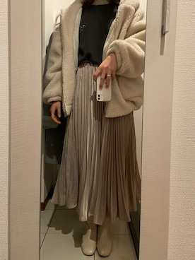 「one way（ワンウェイ）のアイテム（スウェット）」を使った、ano15sugar15さん（レディース・163cm）の冬コーディネート