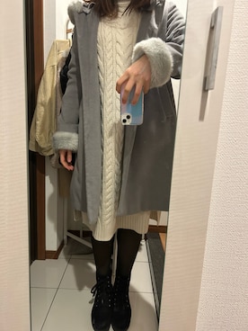 「Zipper（ジッパー）のアイテム」を使った、ano15sugar15さん（レディース・163cm）の冬コーディネート