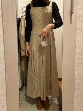 「H&M（エイチ・アンド・エム）のアイテム（ブーツ、ベージュ系）」を使った、ano15sugar15さん（レディース）の秋コーディネート