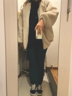 「reca（レカ）のアイテム（その他アウター）」を使った、ano15sugar15さん（レディース・163cm）の冬コーディネート