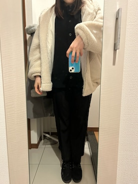 「reca（レカ）のアイテム（その他アウター）」を使った、ano15sugar15さん（レディース・163cm）の冬コーディネート