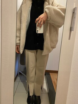 「reca（レカ）のアイテム（その他アウター）」を使った、ano15sugar15さん（レディース・163cm）の冬コーディネート