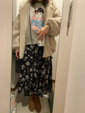 「reca（レカ）のアイテム（その他アウター）」を使った、ano15sugar15さん（レディース・163cm）の春コーディネート