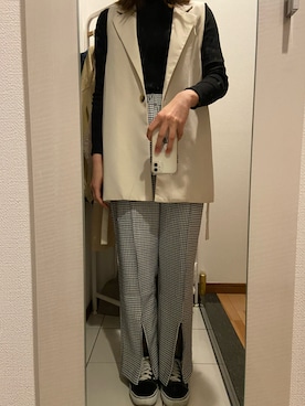 「Diosfront（ディオスフロント）のアイテム」を使った、ano15sugar15さん（レディース・163cm）の秋コーディネート