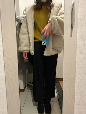 「reca（レカ）のアイテム（その他アウター）」を使った、ano15sugar15さん（レディース・163cm）の冬コーディネート