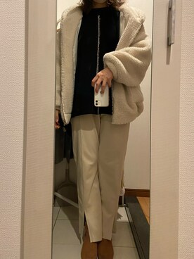 「reca（レカ）のアイテム（その他アウター）」を使った、ano15sugar15さん（レディース・163cm）の冬コーディネート
