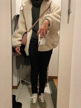 「reca（レカ）のアイテム（その他アウター）」を使った、ano15sugar15さん（レディース・163cm）の冬コーディネート
