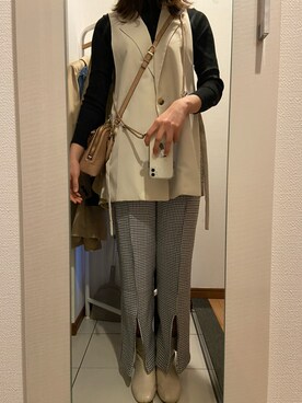 「Diosfront（ディオスフロント）のアイテム」を使った、ano15sugar15さん（レディース・163cm）の秋コーディネート