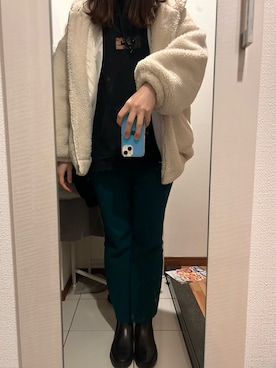 「reca（レカ）のアイテム（その他アウター）」を使った、ano15sugar15さん（レディース・163cm）の冬コーディネート
