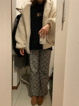 「reca（レカ）のアイテム（その他アウター）」を使った、ano15sugar15さん（レディース・163cm）の冬コーディネート