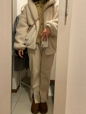 「reca（レカ）のアイテム（その他アウター）」を使った、ano15sugar15さん（レディース・163cm）の冬コーディネート