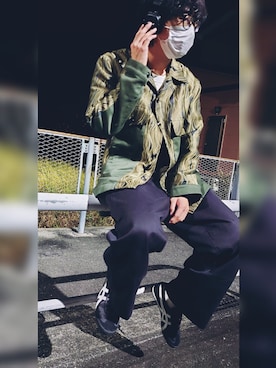 「NICHOLAS DALEY（ニコラスデイリー）のアイテム（ジャケット/アウター）」を使った、youngpineさん（メンズ・170cm）の秋コーディネート