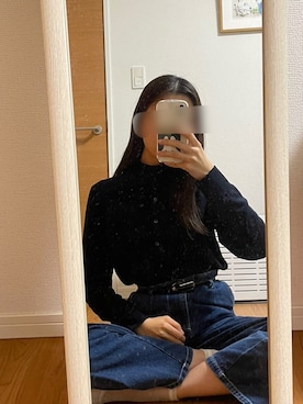 「アイテム（デニムパンツ、その他）」を使った、こここ。さん（レディース・165cm）の秋コーディネート