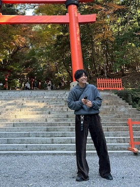 「アイテム（シューズ）」を使った、nabe(低身長コーデ)さん（メンズ・158cm）の冬コーディネート