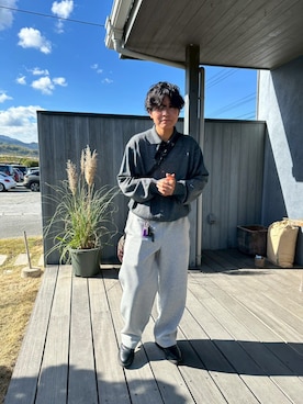 「アイテム（トップス）」を使った、nabe(低身長コーデ)さん（メンズ・158cm）の秋コーディネート