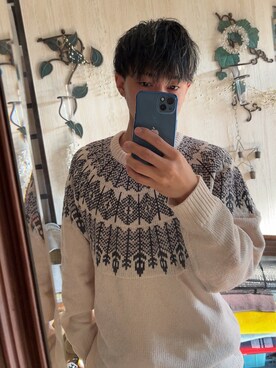 「BACK NUMBER（バックナンバー）のアイテム（ニット/セーター）」を使った、ryoto826さん（メンズ・164cm）の秋コーディネート