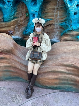 「Heather（ヘザー）のアイテム（Tシャツ/カットソー）」を使った、心愛さん（レディース・161cm）の秋コーディネート