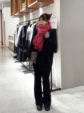 「アイテム（チュニック）」を使った、ｙｕｉさん（レディース・157cm）の冬コーディネート