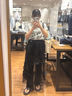 「フレアデニム」｜ｙｕｉさん（レディース・157cm・20代）の秋コーディネート
