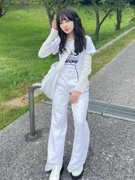 デニムパンツを使った 韓国ストリート のレディース人気ファッションコーディネート Wear デニムパンツを使った 韓国ストリート のレディース人気ファッションコーディネート Wear