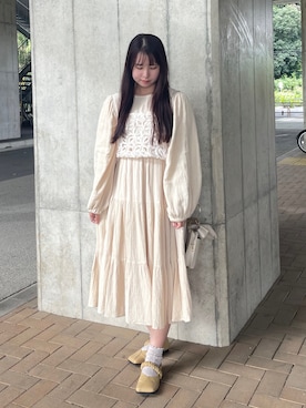 「アイテム（キャミソール）」を使った、wakanaさん（レディース・155cm）の秋コーディネート