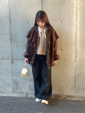 「Heather（ヘザー）のアイテム」を使った、wakanaさん（レディース・155cm）の秋コーディネート