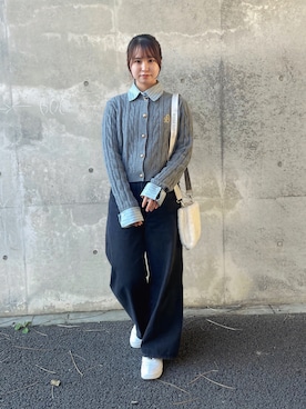 「アイテム（シュシュ）」を使った、wakanaさん（レディース・155cm）の冬コーディネート