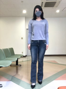 「アイテム（シューズ）」を使った、bullwakaさん（レディース・160cm）の冬コーディネート