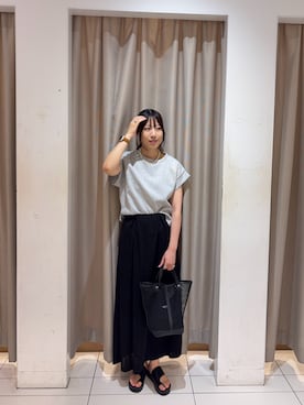 「SENSE OF PLACE by URBAN RESEARCH（センスオブプレイスバイアーバンリサーチ）のアイテム（スカート）」を使った、aikaさん（レディース・163cm）の夏コーディネート