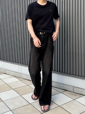 「アイテム（サンダル）」を使った、Yukiさん（メンズ・180cm）の夏コーディネート