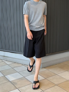 「アイテム（サンダル）」を使った、Yukiさん（メンズ・180cm）の夏コーディネート