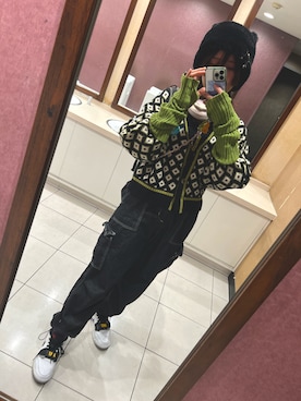 「アイテム（アームカバー）」を使った、emptydamptyさん（レディース・164cm）の春コーディネート