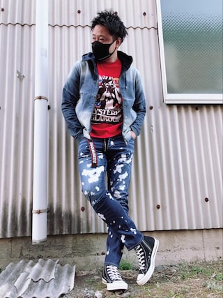 VOGUISH（ヴォーギッシュ）の「ニットデニムパーカー（パーカー）」 - WEAR