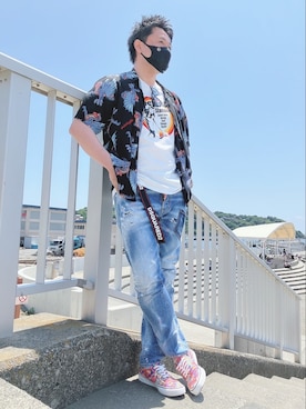 yohさん（メンズ・184cm）の春コーディネート