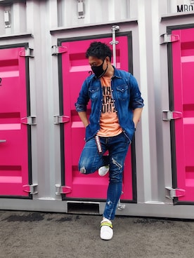 yohさん（メンズ・184cm）の夏コーディネート