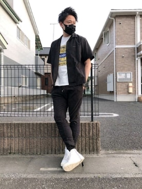 yohさん（メンズ・184cm）の秋コーディネート