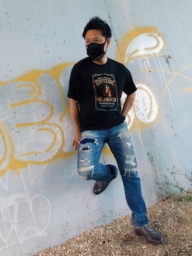 yohさん（メンズ・184cm）の夏コーディネート