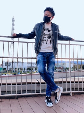 DSQUARED2(ディースクエアード)のライダースジャケットを使った人気