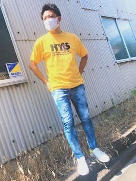 yohさん（メンズ・184cm）の夏コーディネート